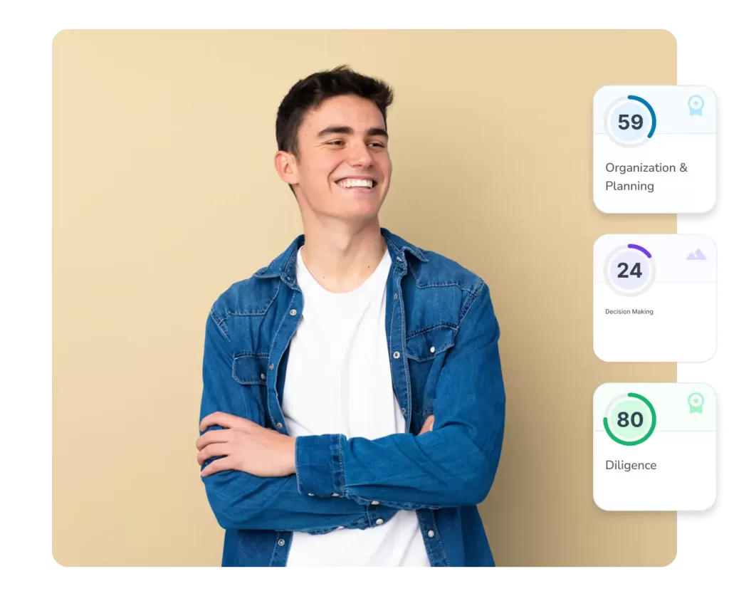 Role-specific feedback shown alongside performance context