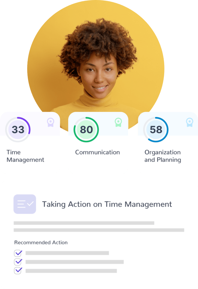 A Wonderlic Develop profile showing an employee's strengths and growth areas