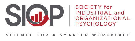 The SIOP logo showcases the commitment to creating a smarter workplace, featuring the text "SCIENCE FOR A SMARTER WORKPLACE" elegantly beside it and a bar chart cleverly integrated into the "O" of SIOP.