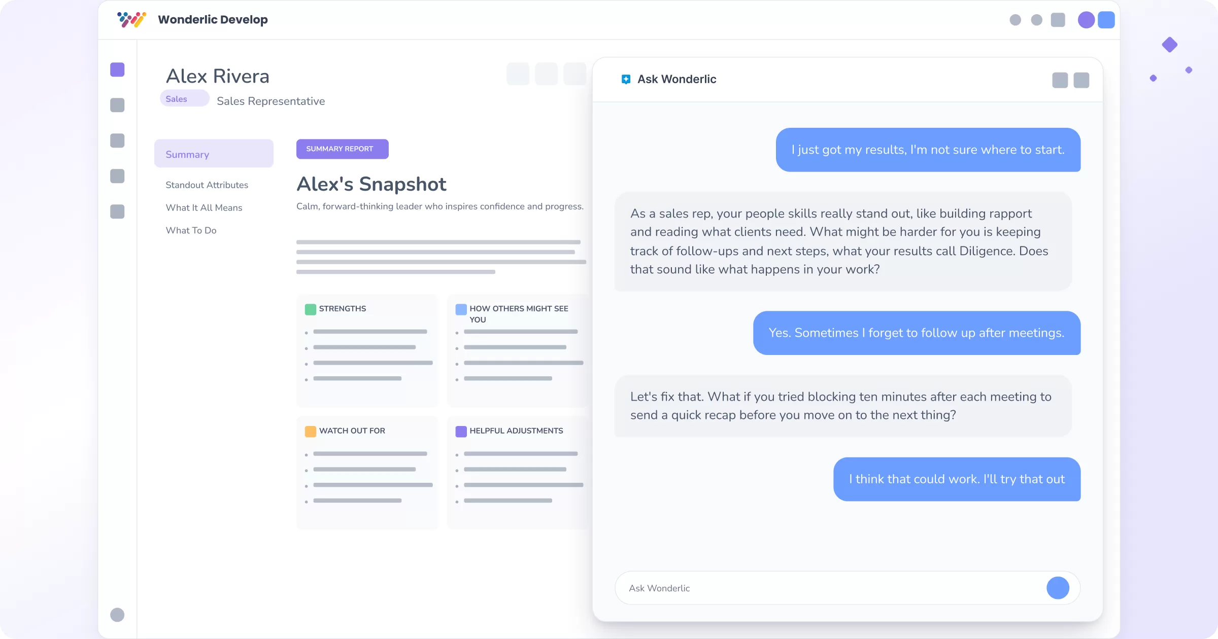 Introducing Ask Wonderlic: On-Demand Coaching for Every Employee, Built Into Wonderlic Develop 